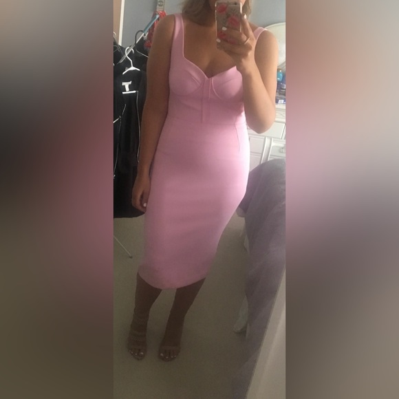 Marciano Pink Midi Dress - Picture 2 of 9